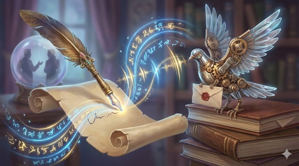 夢占い 異性 コミュニケーション 魔法のペンと手紙 音波を伝える機械仕掛けの鳩 水晶玉の会話