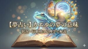 夢占い カエルの夢の意味 状況・行動別に心理学で解説する幻想的なアイキャッチ画像