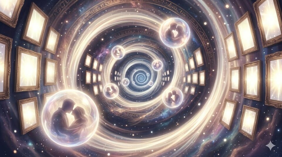 元彼とキスの夢を何度も見る理由を象徴する、無限に続く螺旋状の時間の回廊