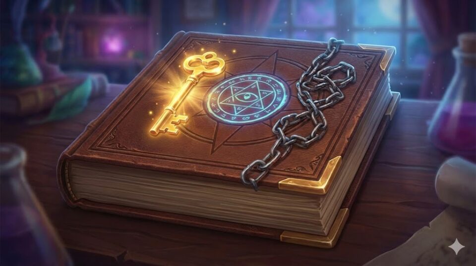 夢占い職場の人との結末を示す辞書風のイラスト