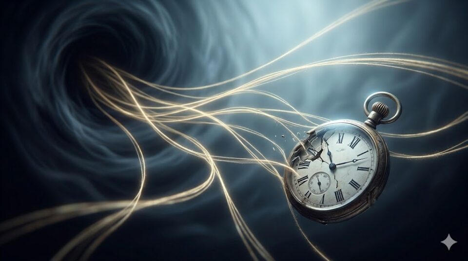 夢占い 復縁 迫られる意味 暗い夢の世界から伸びる光の糸と古い時計