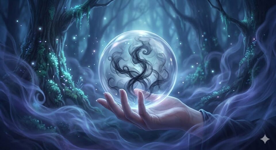 夢占い 彼氏と別れる夢 壊れたアンティーク時計とほどけた赤い糸が魔法の光