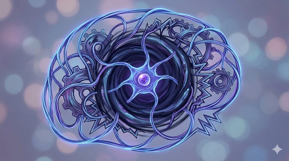 【夢占い】嫌われる不安とストレスの投影を視覚化した、歪んだ心の回路図。