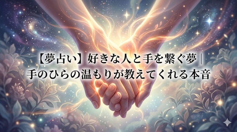 夢占い 好きな人と手を繋ぐ夢 繊細な光に包まれ重なる二人の手