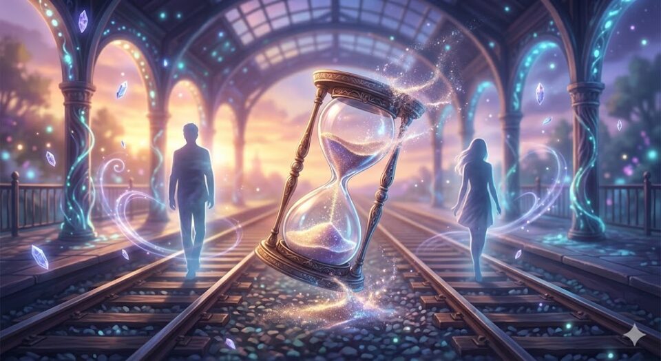 彼氏と別れるシチュエーション 幻想的な駅のホーム