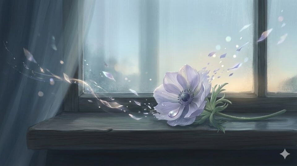 夢占い 好きな人が出てくる夢 目覚めた後の切なさ 窓辺の朝露と花びら