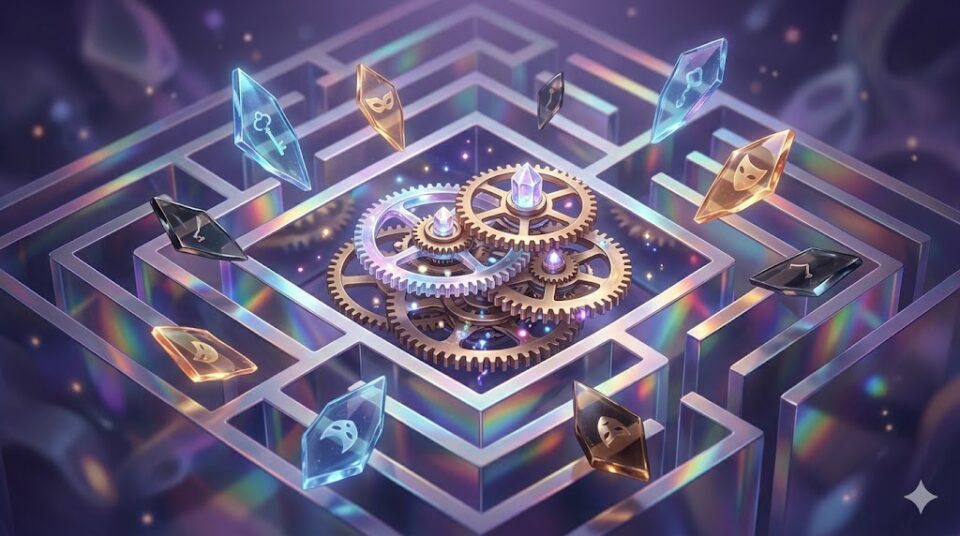 【夢占い】彼氏の夢の意味【原因・対象別】。複雑な幾何学的迷路の迷路と、その中心にある時計仕掛け