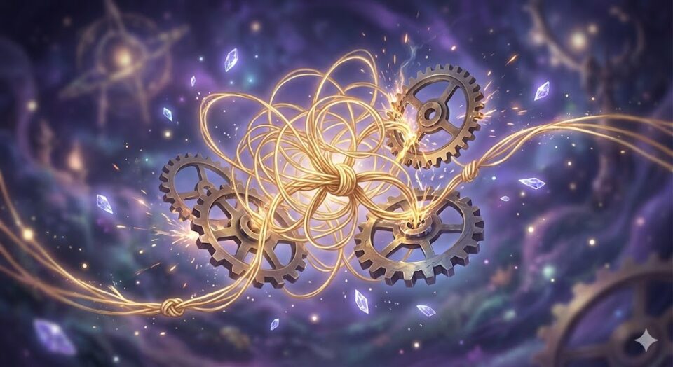 彼氏と別れる原因 複雑に絡み合った金色の糸とかみ合わない不協和音を奏でるような歯車