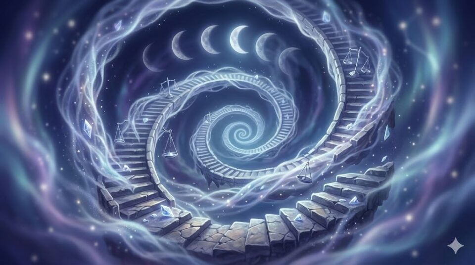 夢占い 好きな人に振られる夢 何度も夢を見る理由を象徴する、螺旋状に続く夢の回路