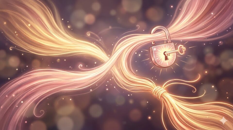 夢占い彼氏と喧嘩する夢で仲直りを表現したイラスト