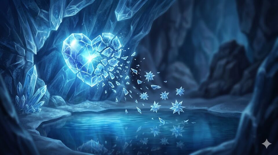 彼氏が浮気した時の【あなたの感情】を描いた、幻想的なデジタルアート。