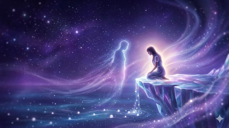 彼氏が死んだ時の【あなたの感情・結末】を描いた、幻想的なデジタルアート